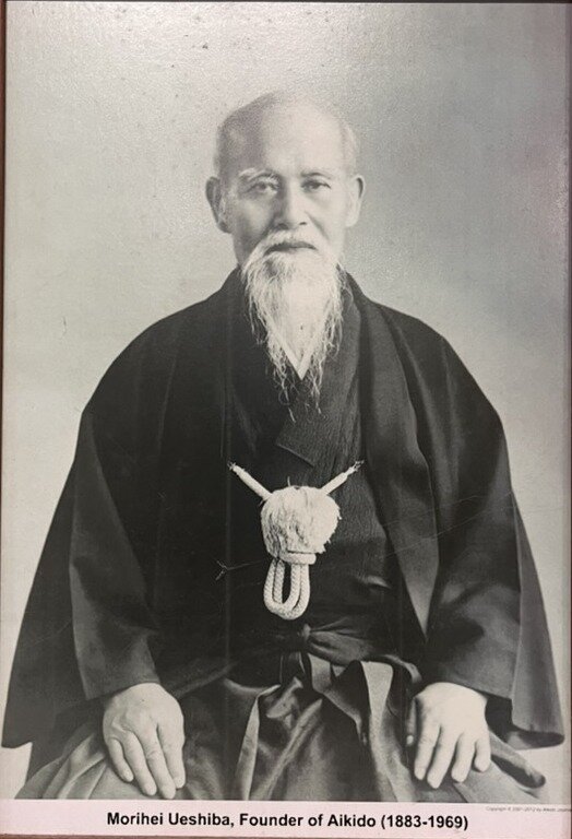 아이키도를 창시한 우에시바 모리헤이(植芝盛平, 1883~1969).