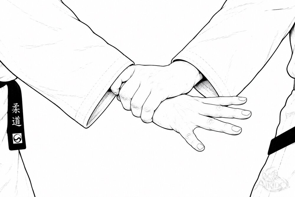 손가락을 펴면 손끝 방향을 바꾸는 것만으로 힘의 방향이 바뀐다.