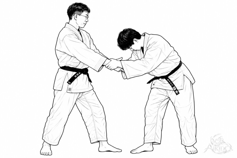 NG. 손목만 보다가 상체가 앞으로 숙여진다