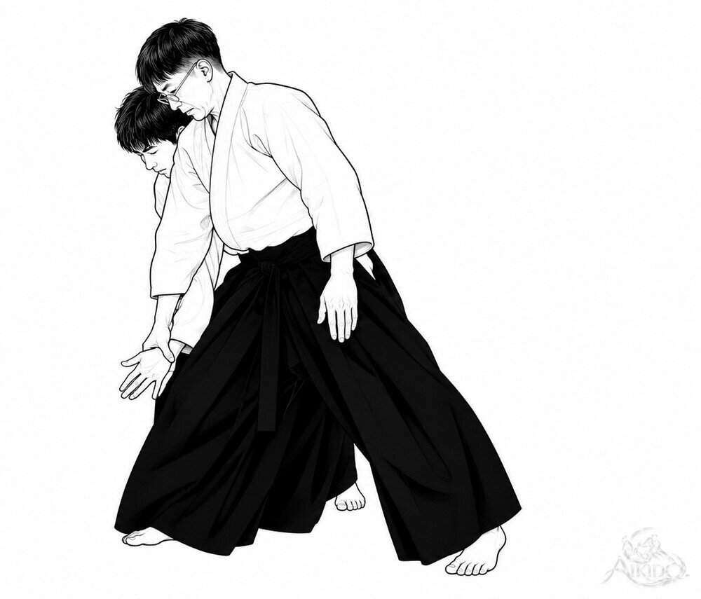 전환은 너무 깊지 않게 — 1. 상대가 조금 앞에 오는 위치에서 나란히 선다.